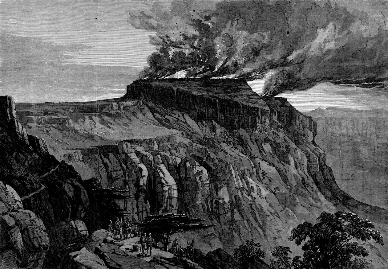 La destrucción de Magdala, de La expedición británica a Abisinia, 1868 de English School