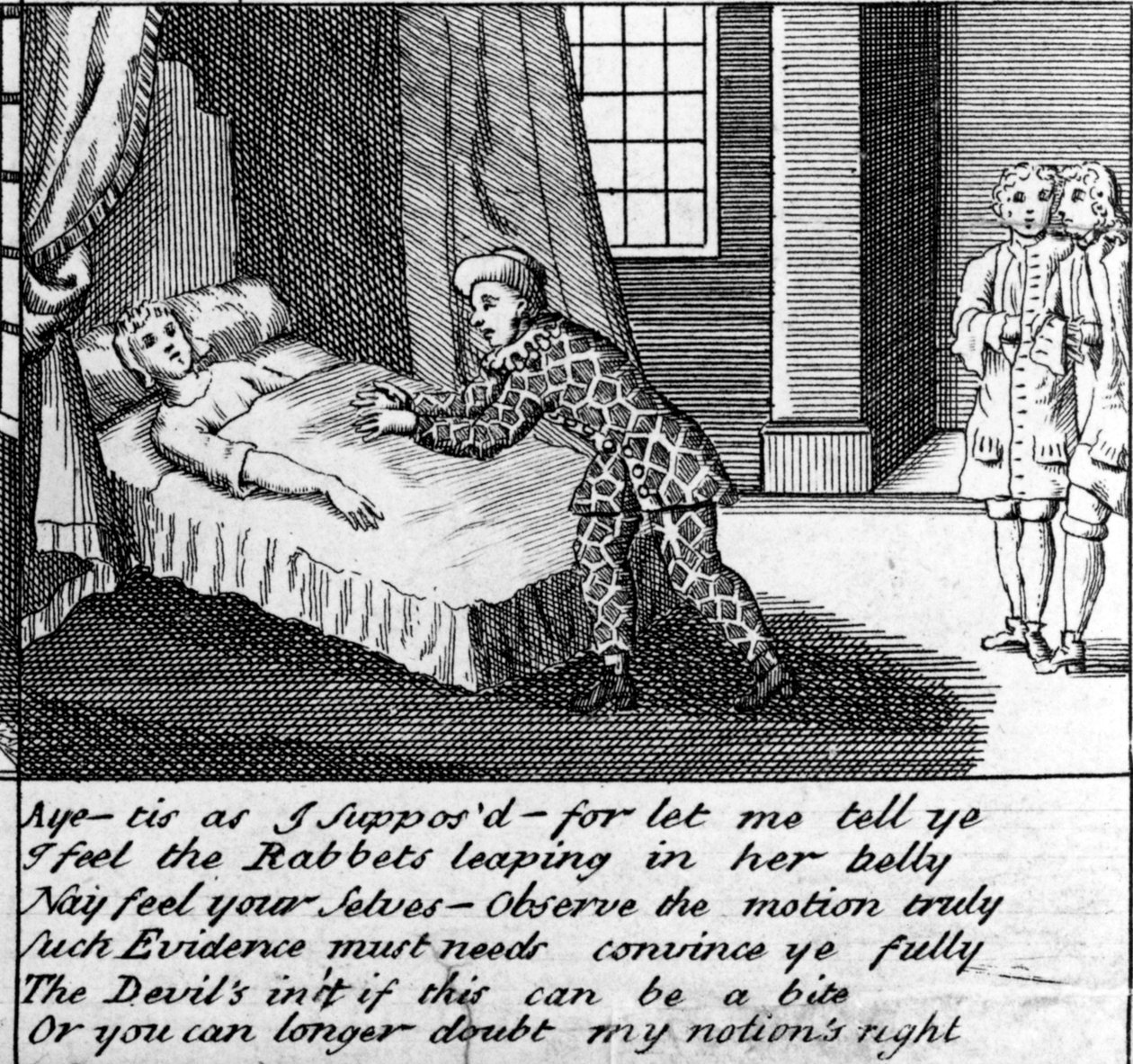 El Doctor en Trabajo, o la Nueva Chifladura de Guildford, c.1726 de English School