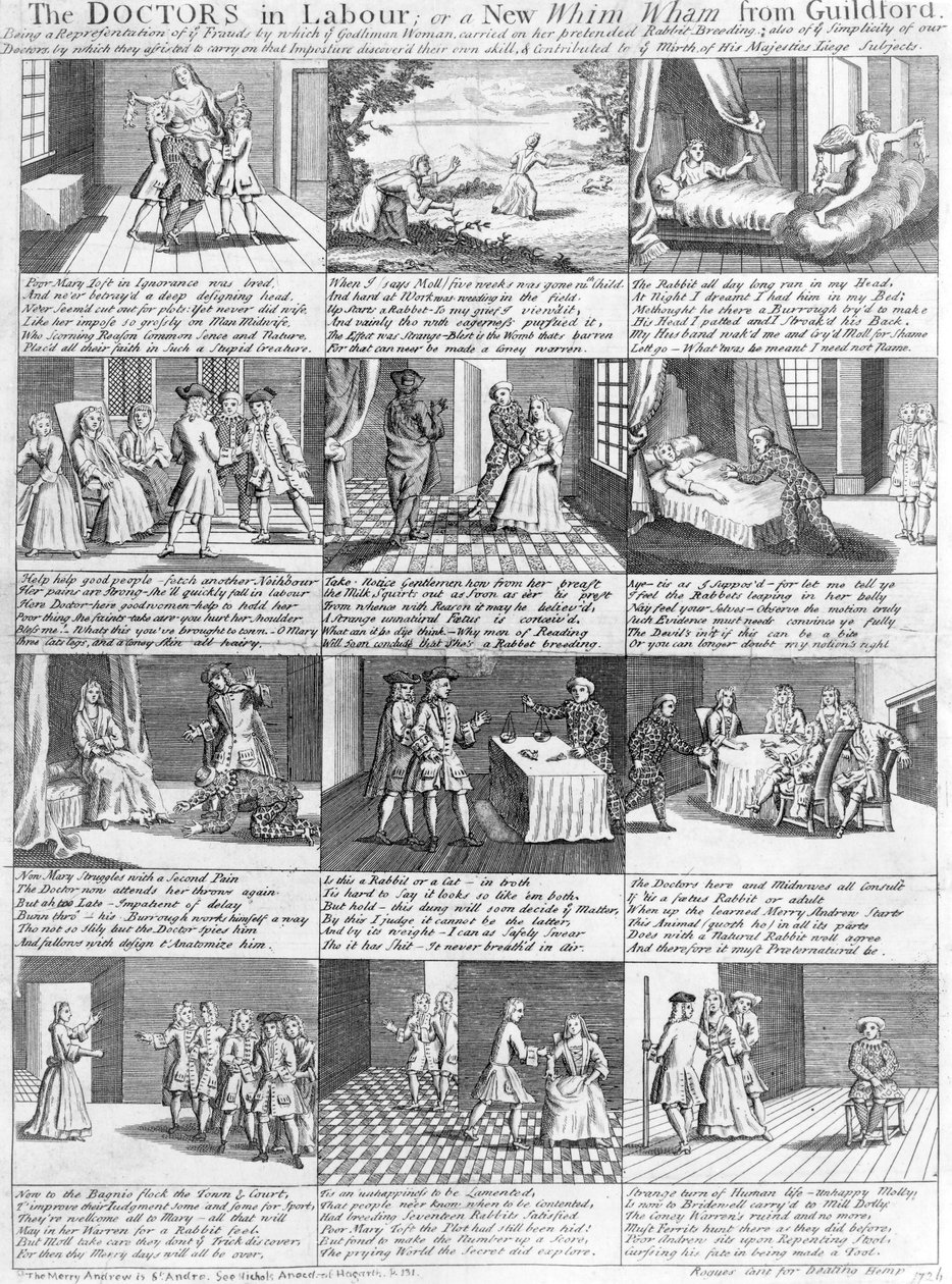 Los Doctores en Trabajo, o una Nueva Chifladura de Guildford, 1726 de English School