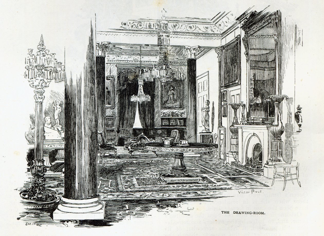 El Salón, Osborne House, de 