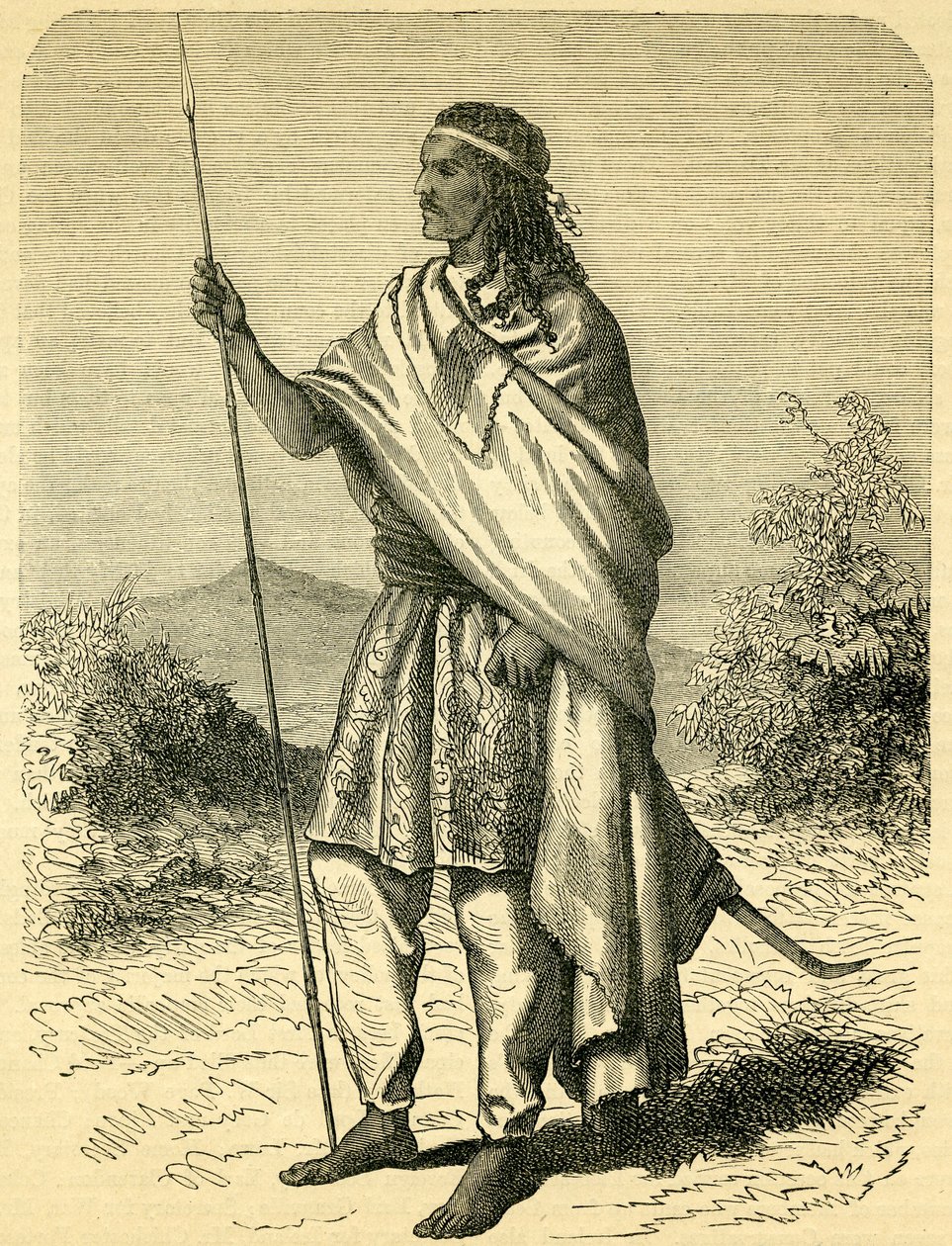 El emperador Teodoro II (c.1818-68) de English School