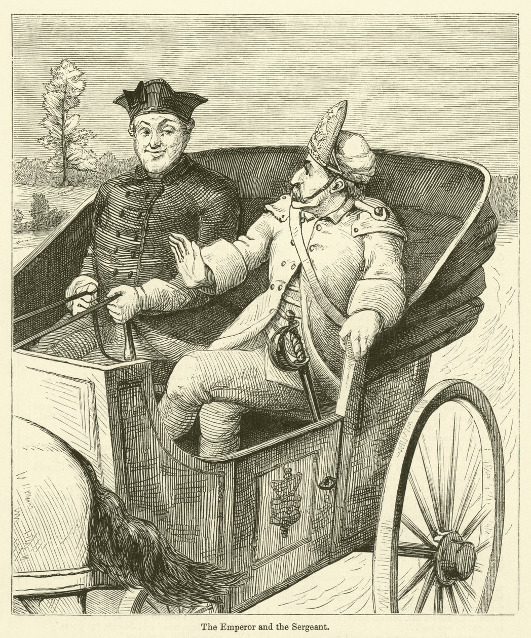 El Emperador y el Sargento (grabado) de English School