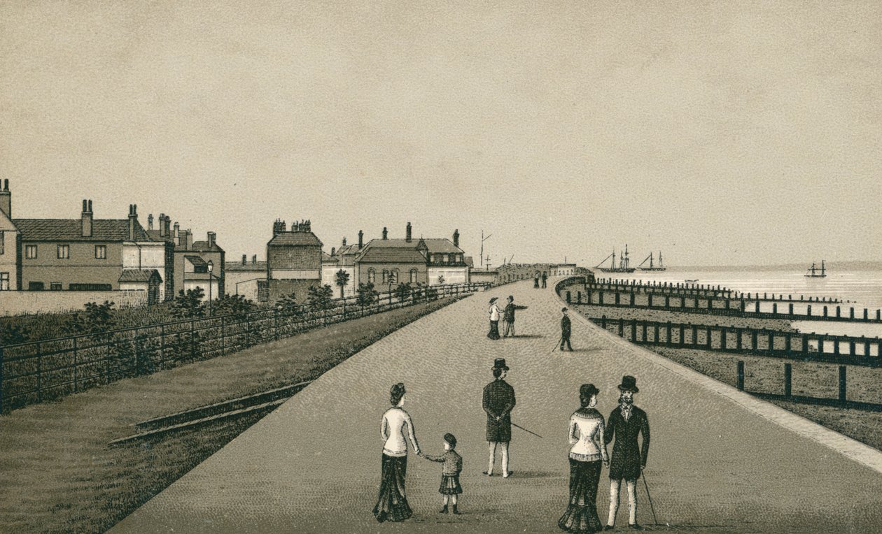The Esplanade, Harwich (litografía) de English School