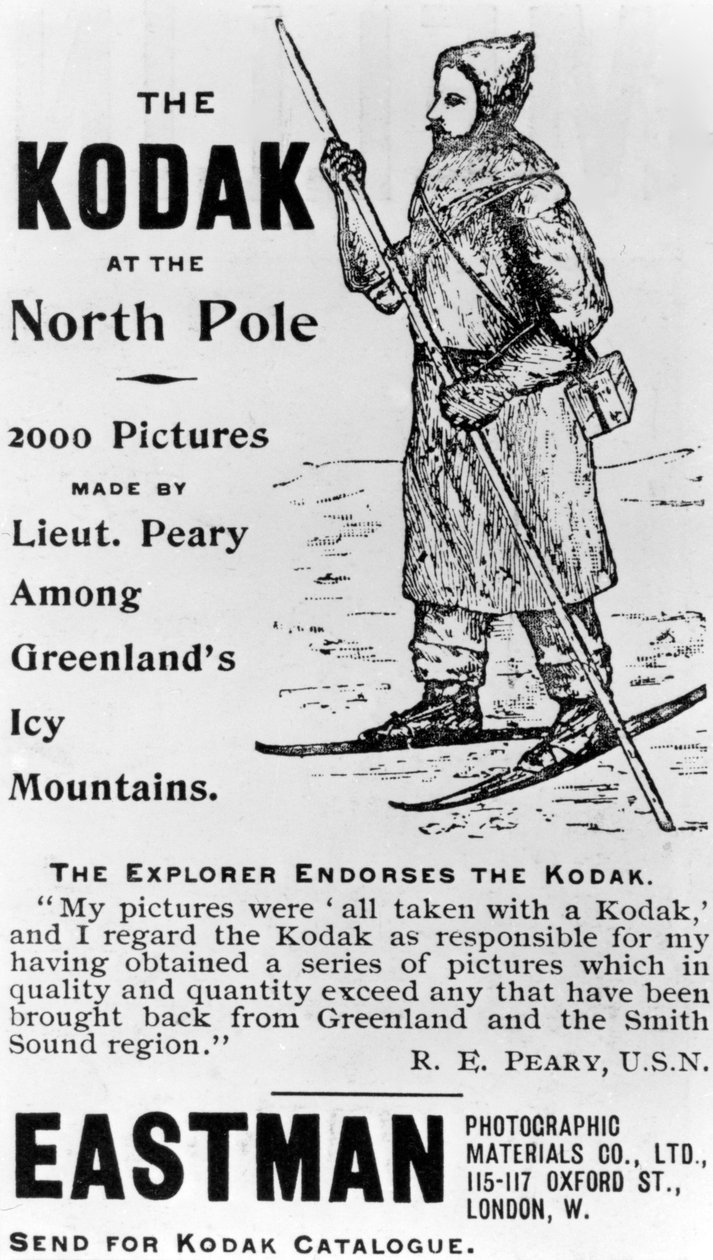 El explorador respalda Kodak, 1893 de English School