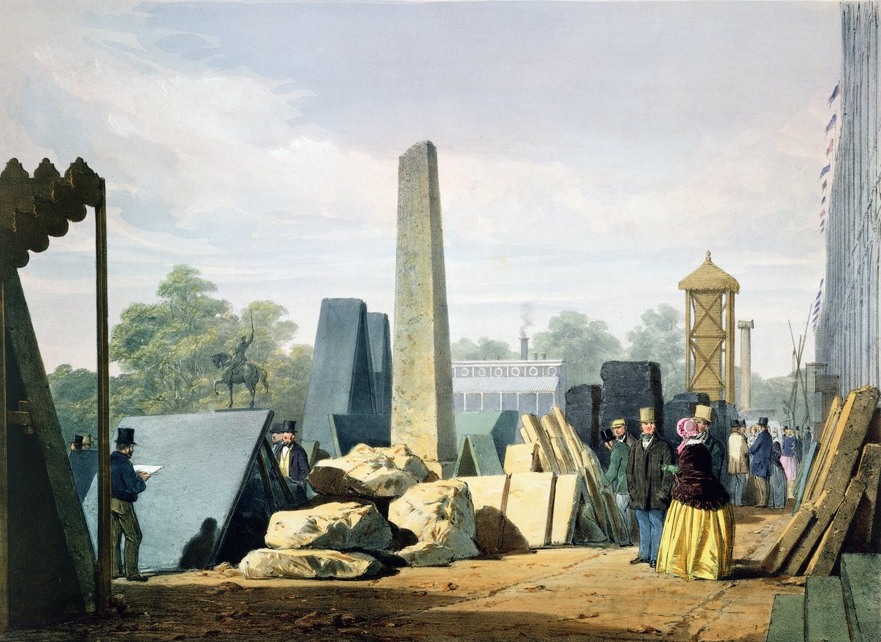 El Exterior, de Imágenes Comprensivas de la Gran Exposición de 1851 de Dickinson, publicada en 1854 de English School