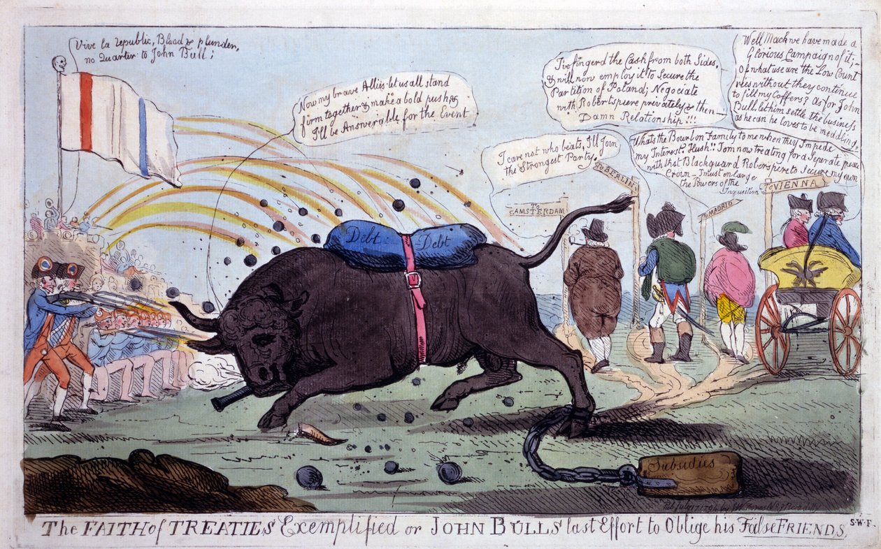 La Fe de los Tratados Ejemplificada o el Último Esfuerzo de John Bull para Obligar a sus Falsos Amigos de English School