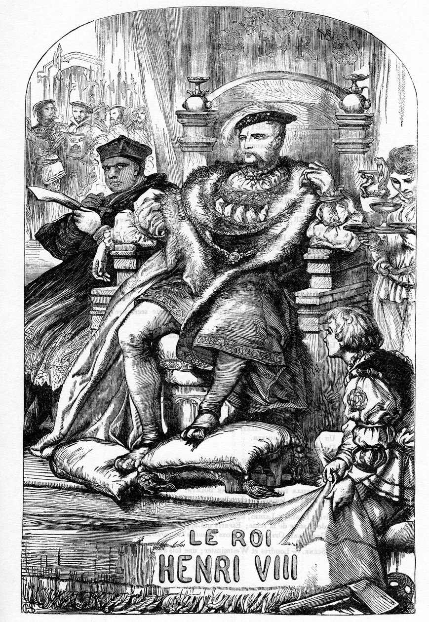 La famosa historia de la vida del rey Enrique VIII - Ilustración en “Obras completas de William Shakespeare” 1866 - Las ilustraciones y la forma general de esta edición son tomadas de Cassell