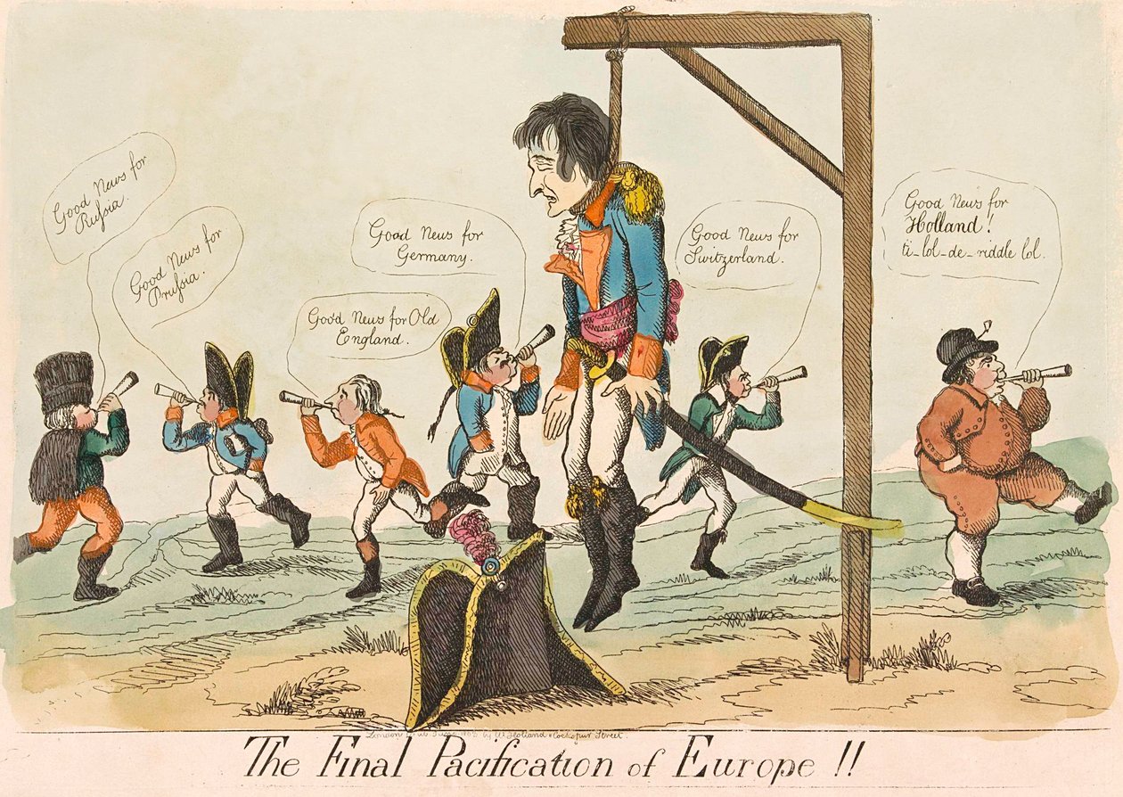 La pacificación final de Europa, pub. 1803 de English School