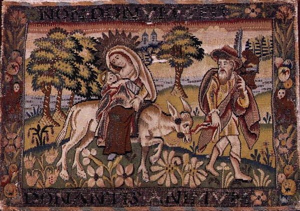 La huida a Egipto, principios del siglo XVII de English School