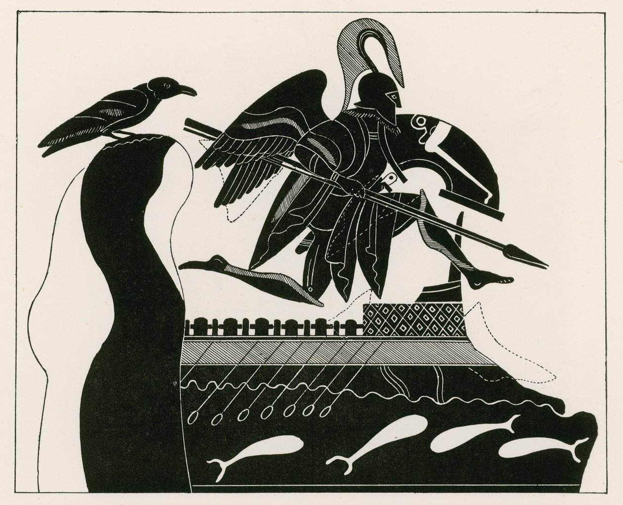 El fantasma de Patroklos (grabado) de English School