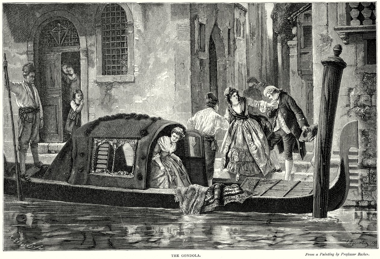 La Góndola (grabado) de English School
