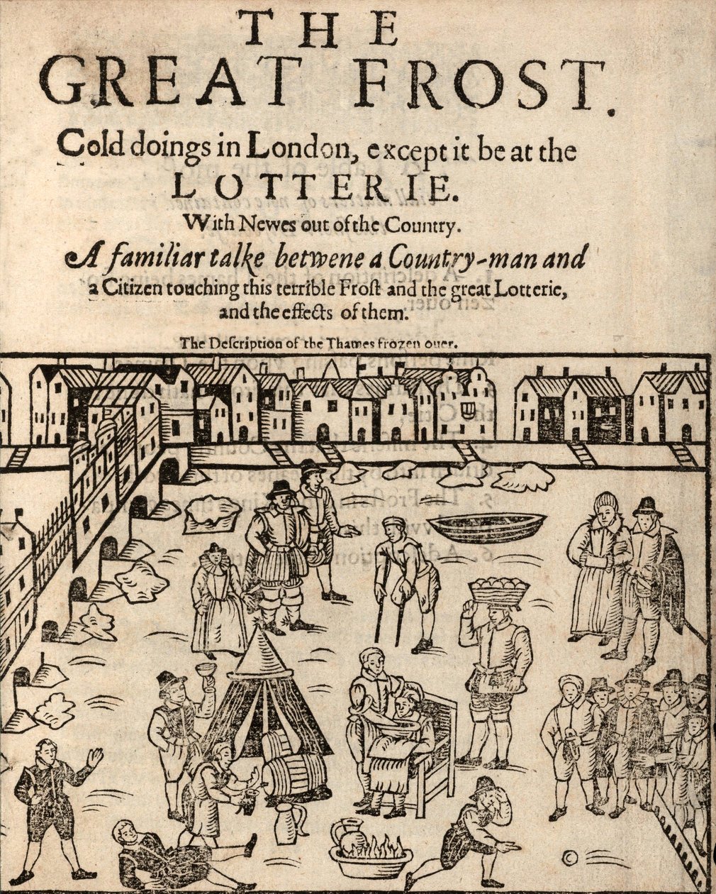 La Gran Helada, Londres, 1608 de English School