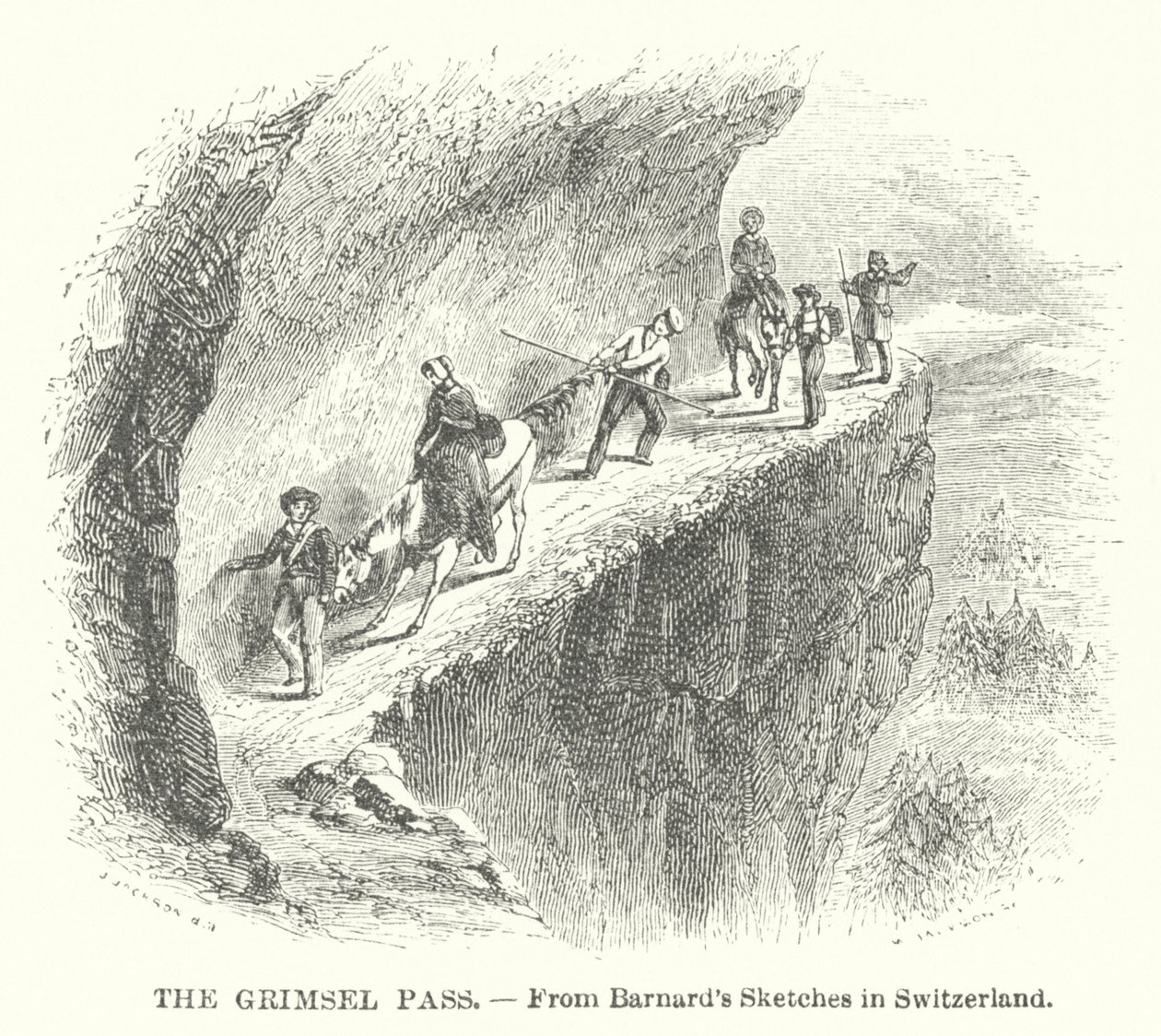El paso de Grimsel (grabado) de English School