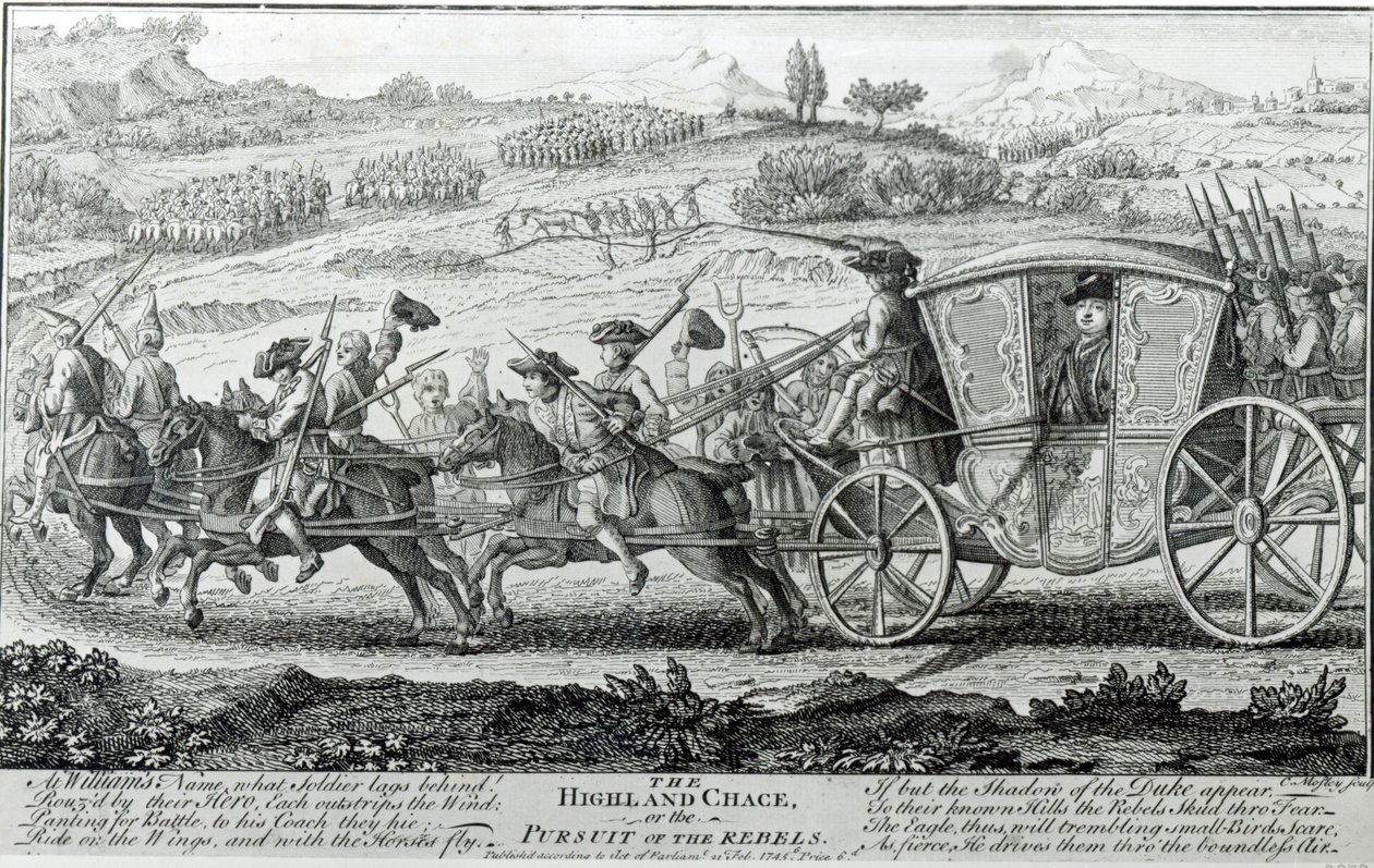 La Caza de las Tierras Altas, 21 de febrero de 1745 de English School