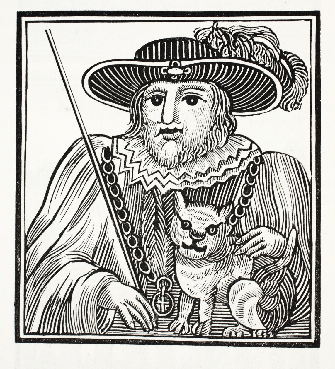 La historia de Sir Richard Whittington, tres veces alcalde de Londres, ilustración de Chap-books del siglo XVIII de John Ashton, pub. 1882 de English School