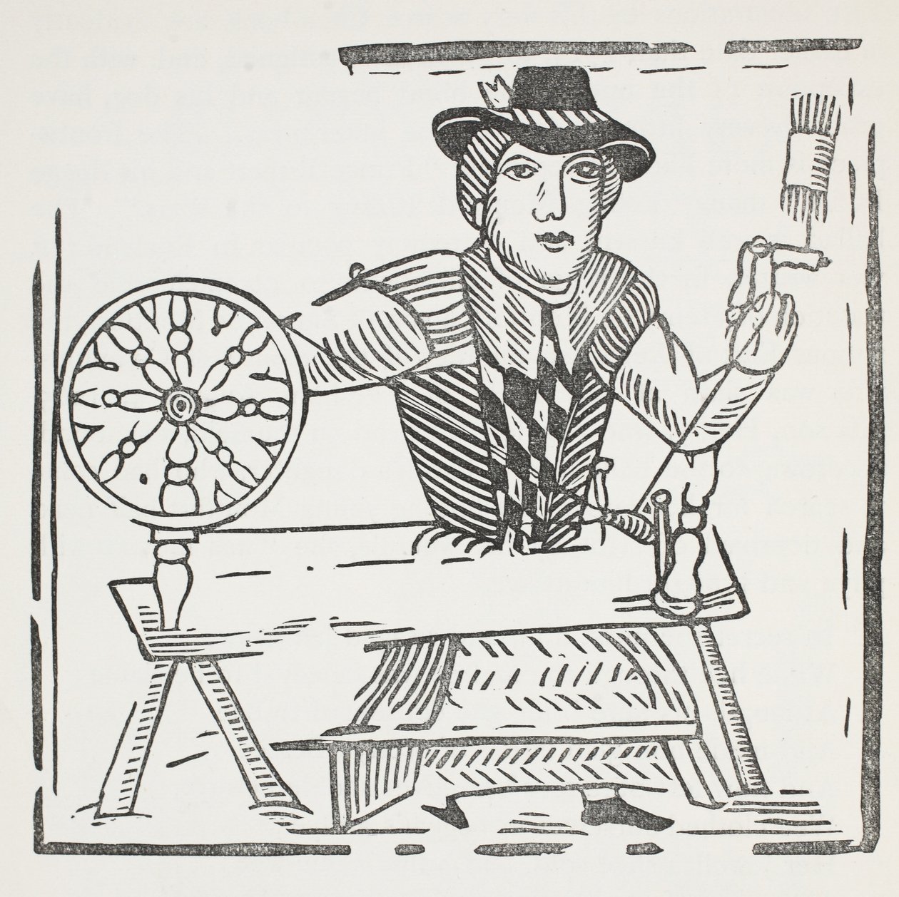 La historia del mendigo ciego de Bednal Green, ilustración de Chap-books del siglo XVIII de John Ashton, pub. 1882 de English School