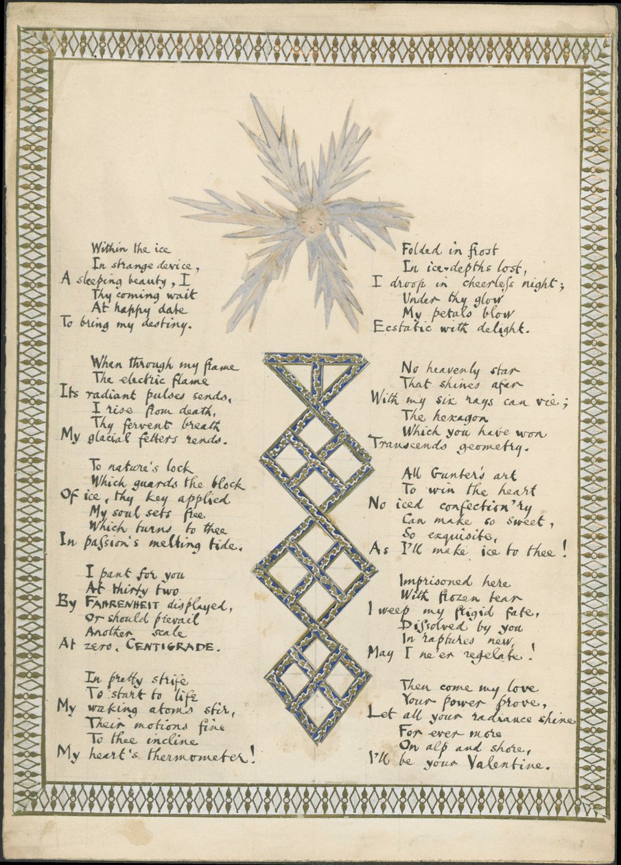 La flor de hielo, publicado en The Reader, 1865 de English School