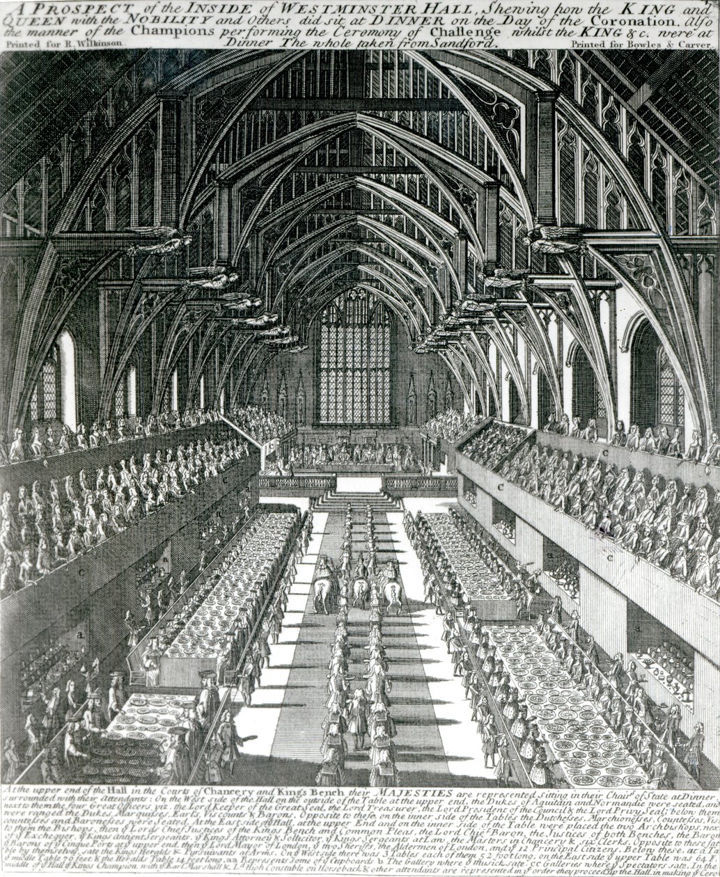 El interior de Westminster Hall de English School