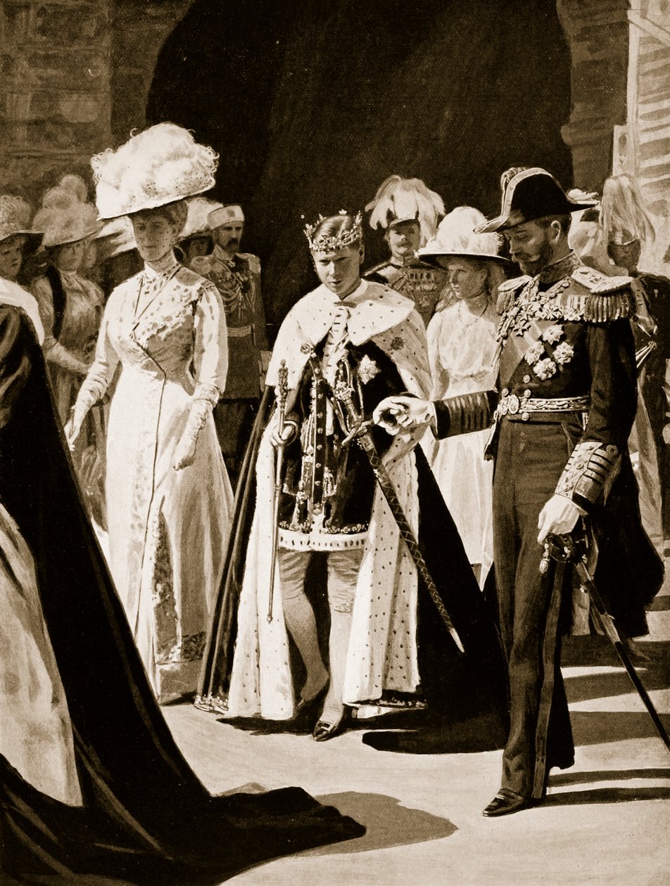 La investidura del Príncipe de Gales, 1911 de English School