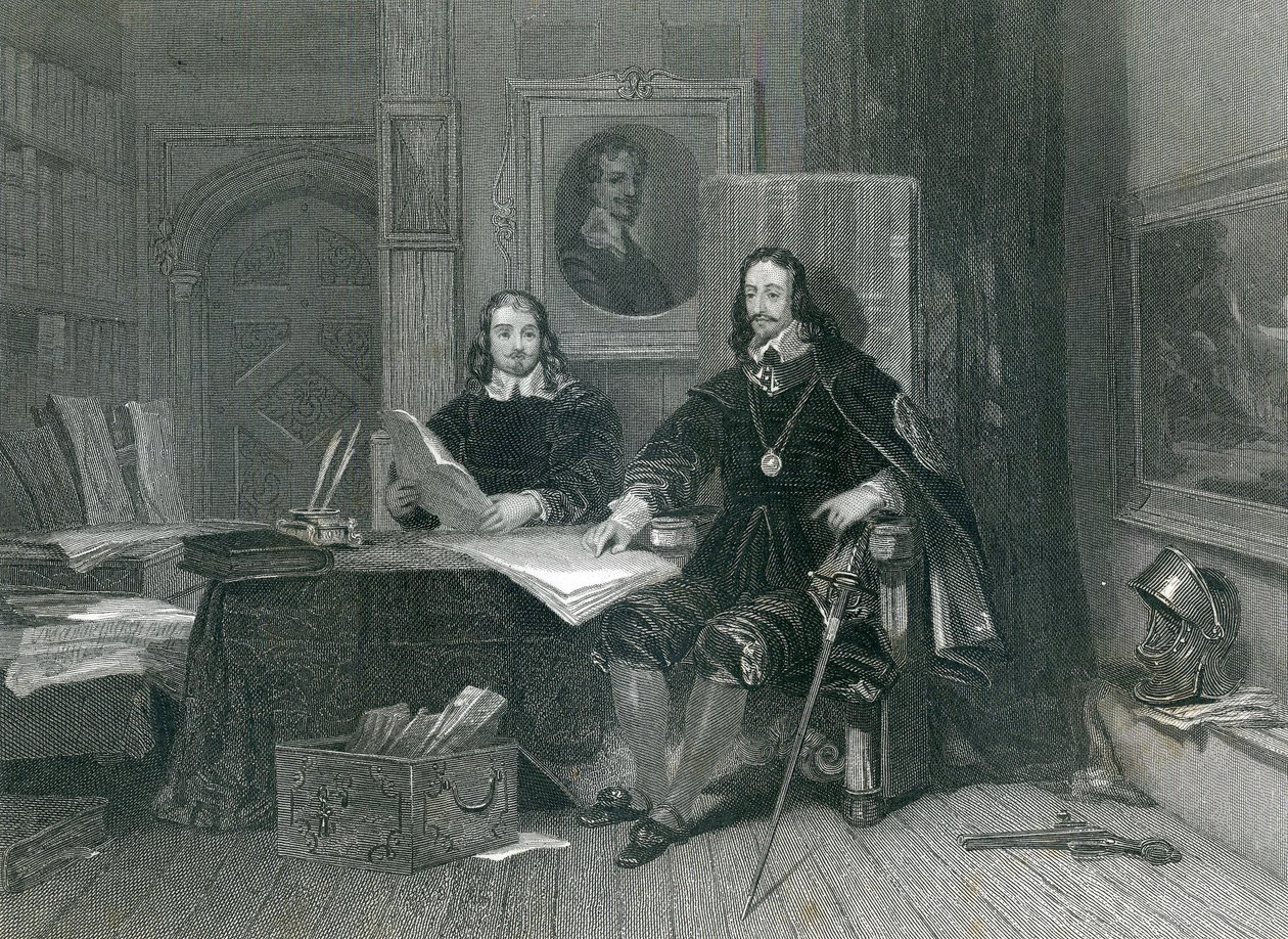 El Rey y Hyde en Oxford, por J. T Willmore, 1844 de English School