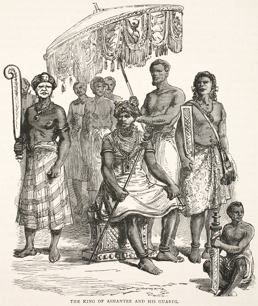 El rey de Ashanti y sus guardias de English School