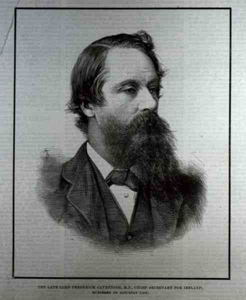 El Difunto Lord Frederick Cavendish (1836-82), M.P., Secretario Jefe para Irlanda de English School