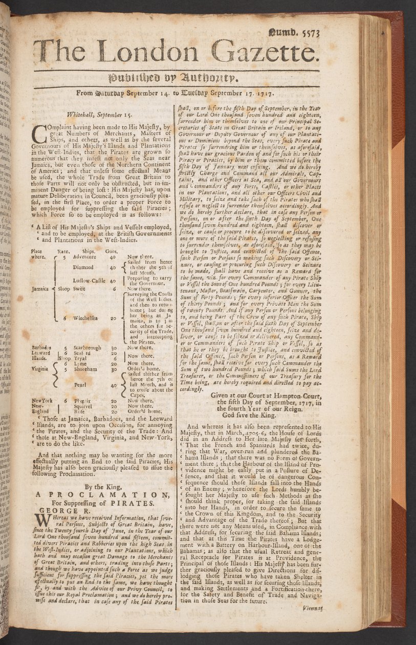 La Gaceta de Londres, número 5573, página 1 de English School