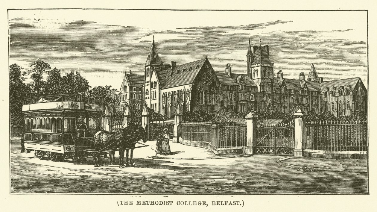 The Methodist College, Belfast (grabado) de English School