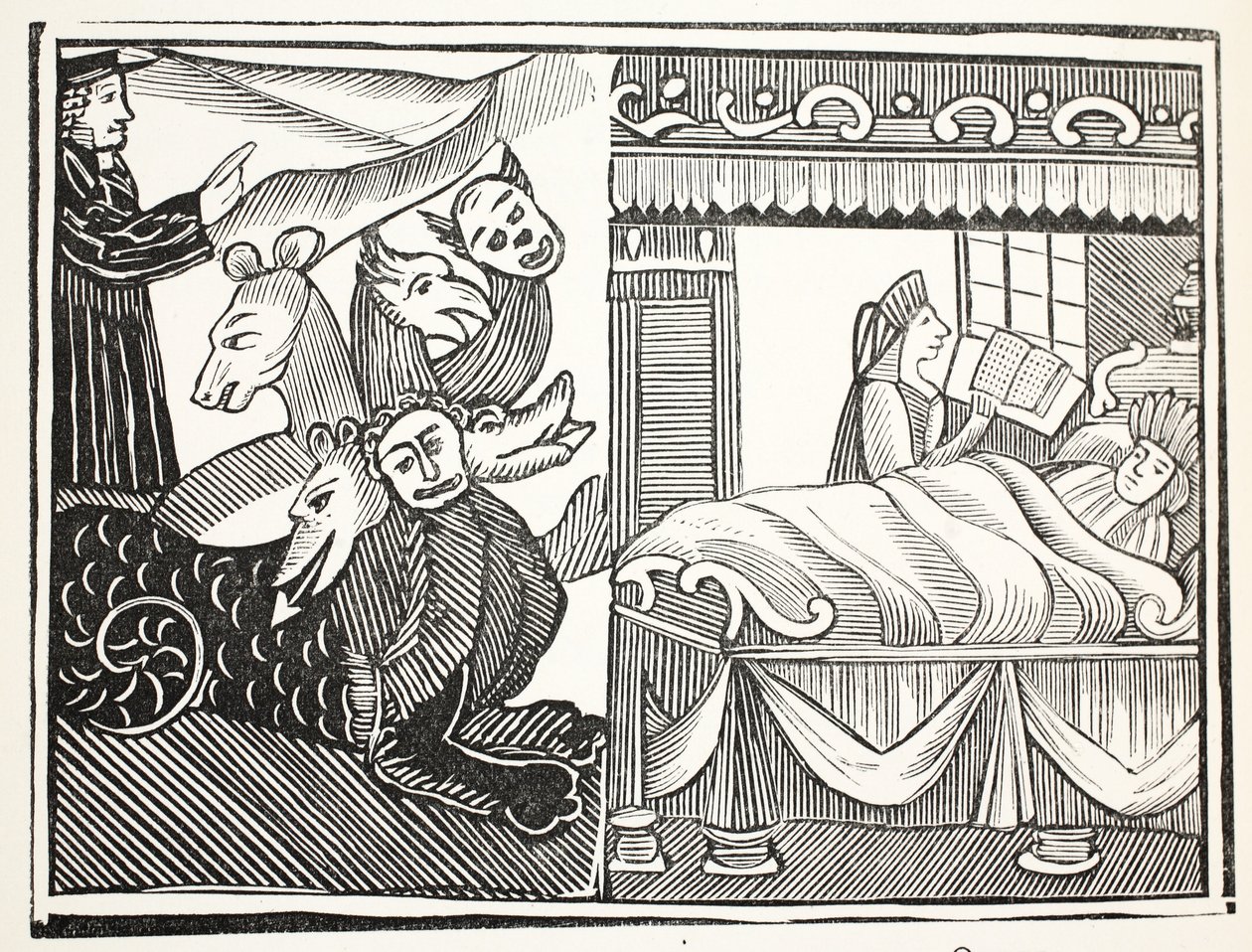 El milagro de los milagros, ilustración de Chap-books del Siglo XVIII de John Ashton, pub. 1882 de English School