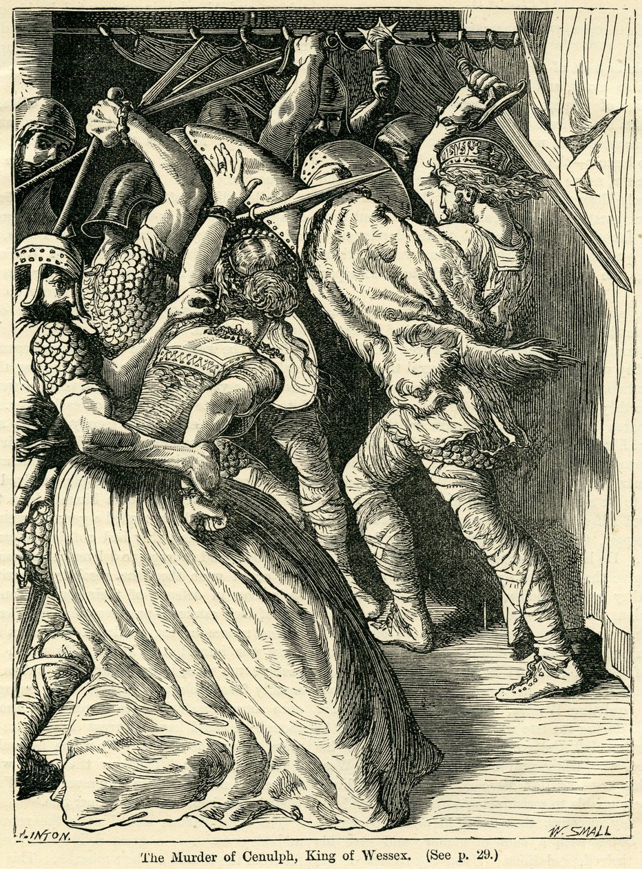 El Asesinato de Cenulph, Rey de Wessex, 821 de English School