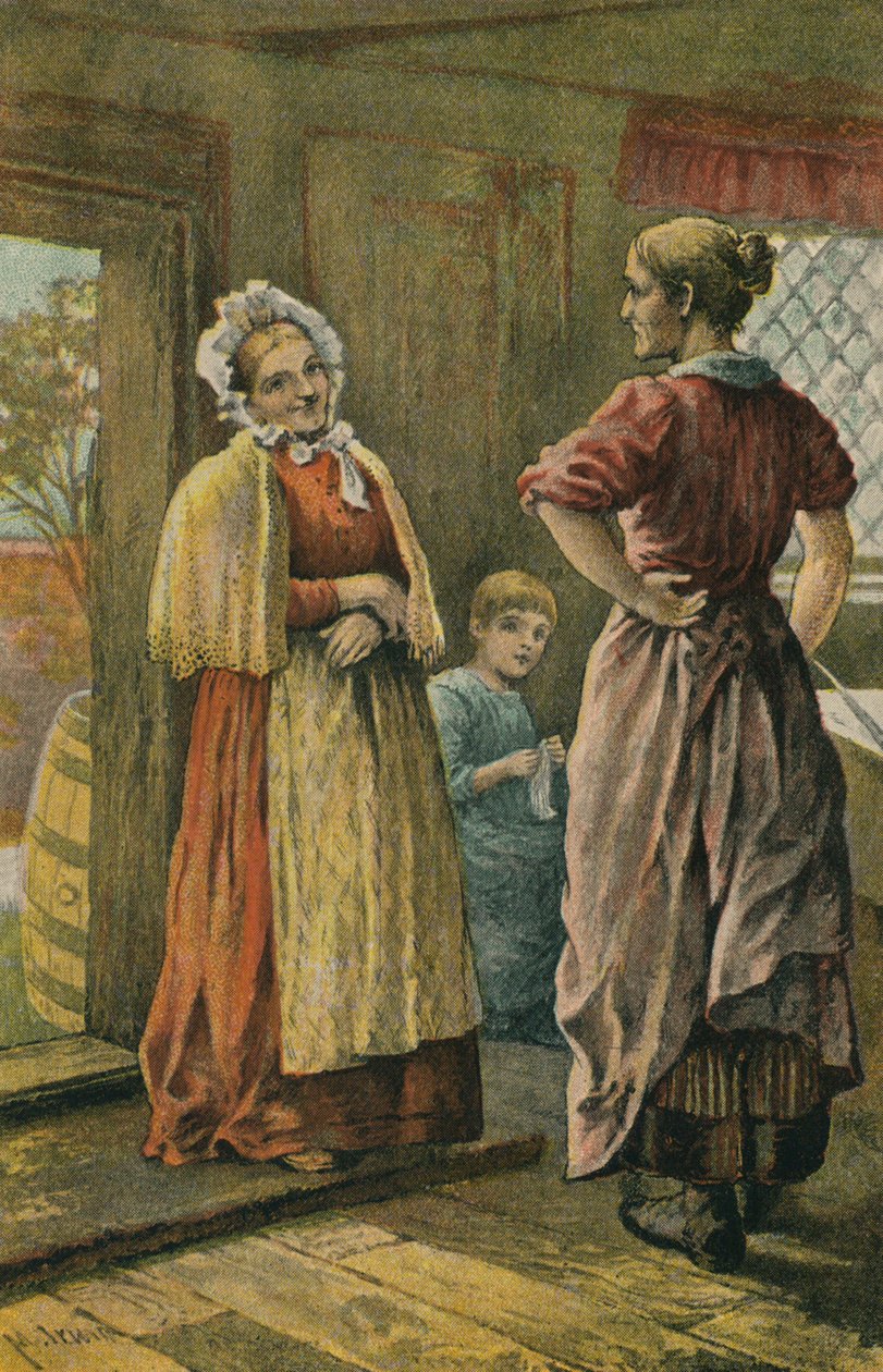 El vecino político (litografía en color) de English School