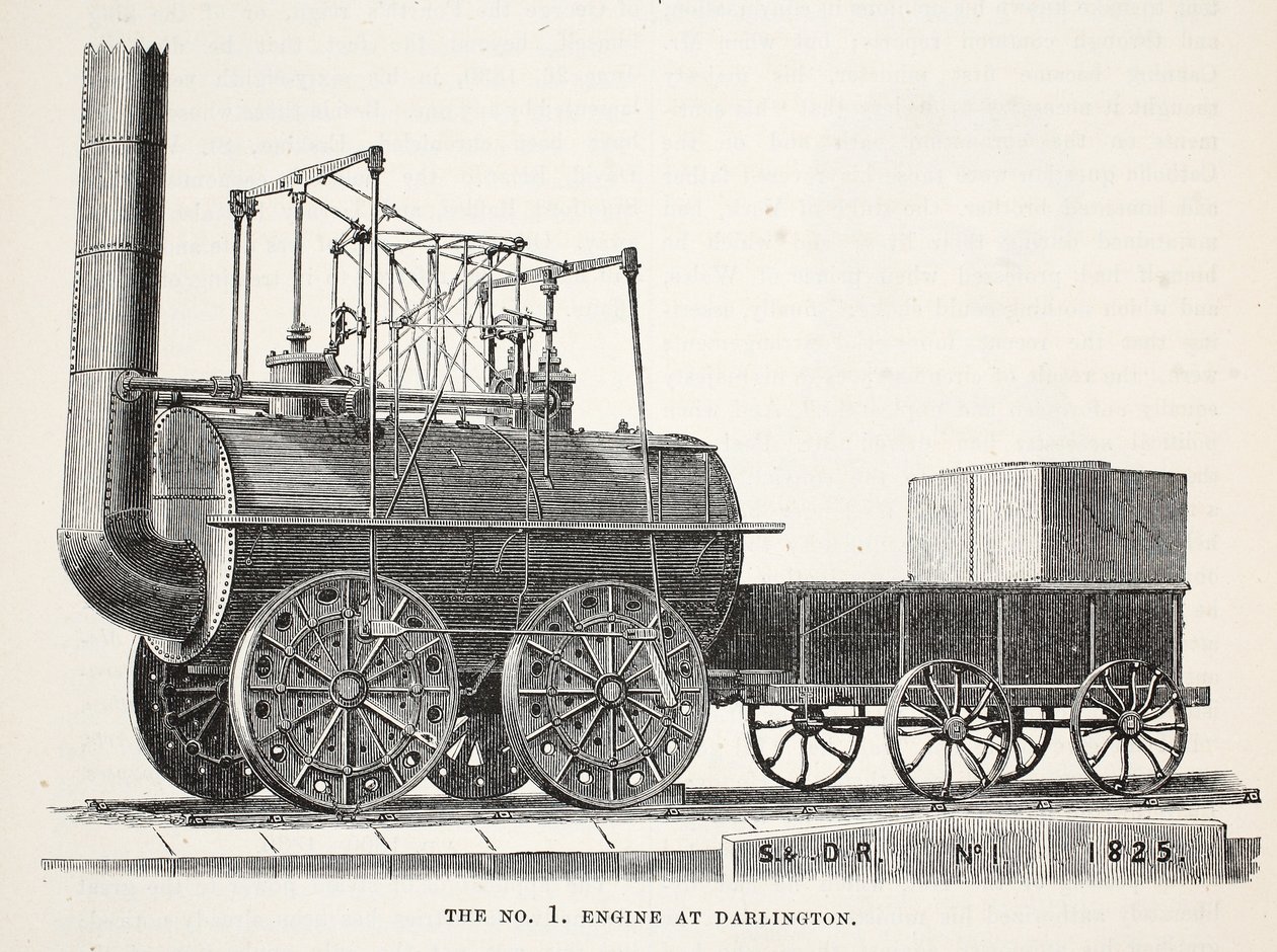 La locomotora No. 1 en Darlington de English School