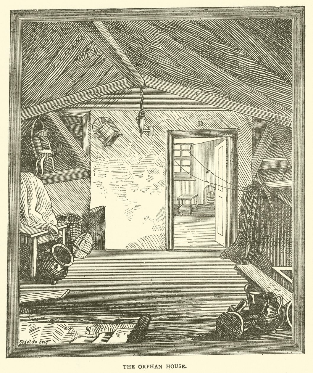 La casa de los huérfanos (grabado) de English School