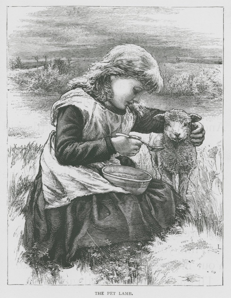 El cordero mascota (grabado) de English School