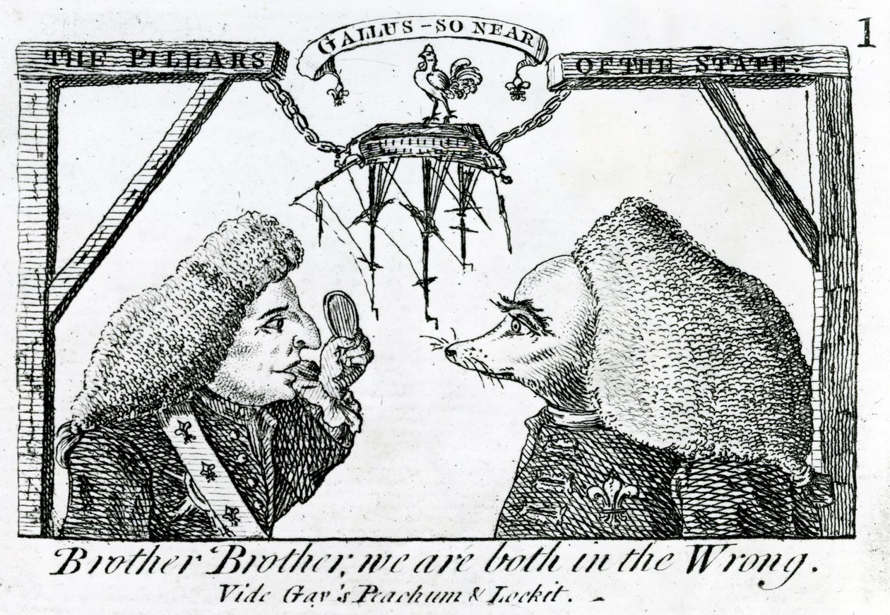 Los pilares del Estado, circa 1756 de English School