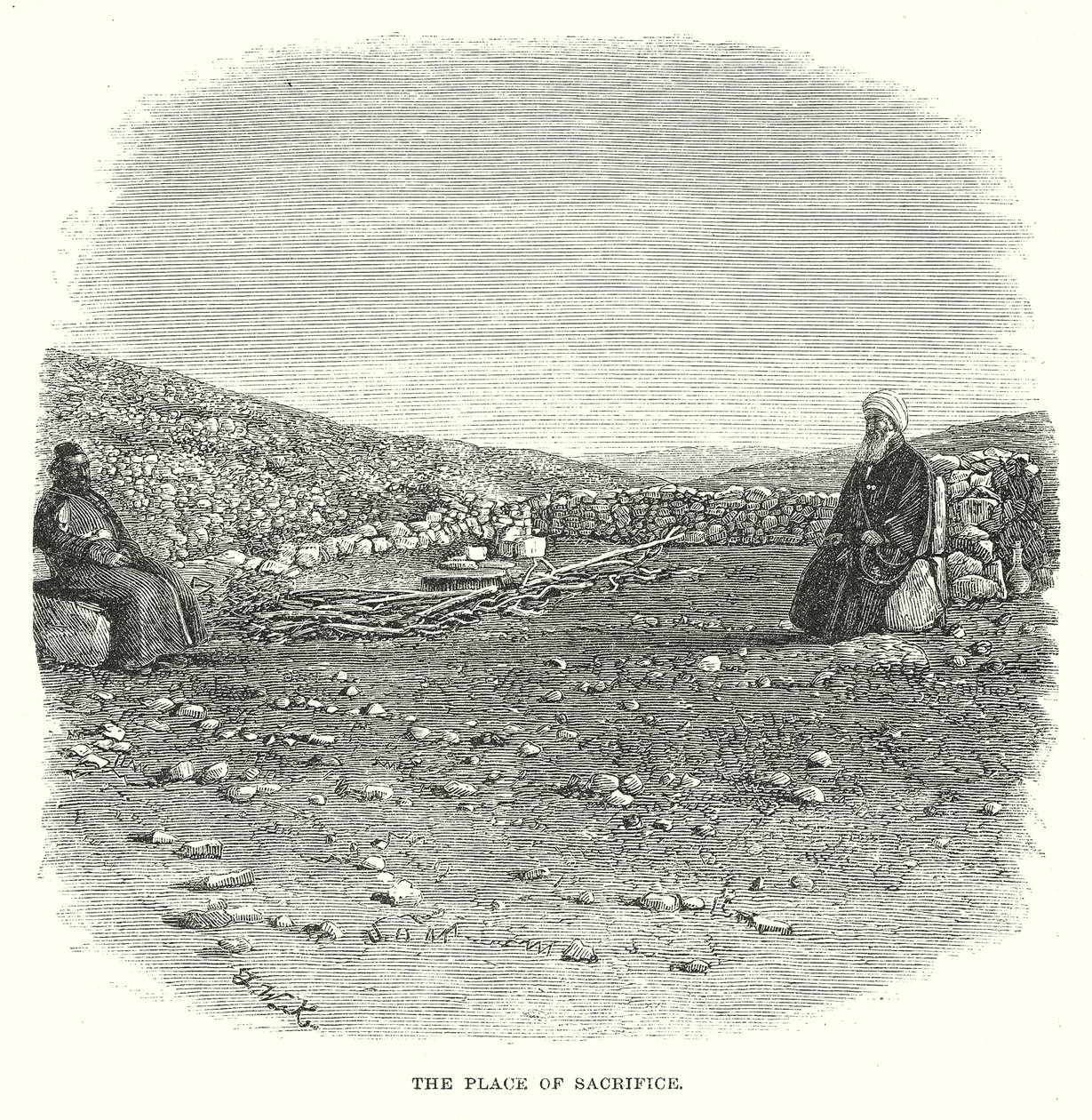 El lugar del sacrificio (grabado) de English School