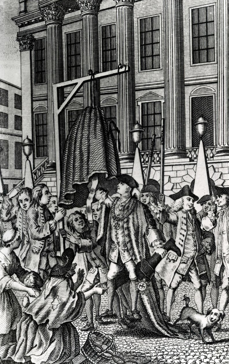 El rapto del enagua, 1768 de English School