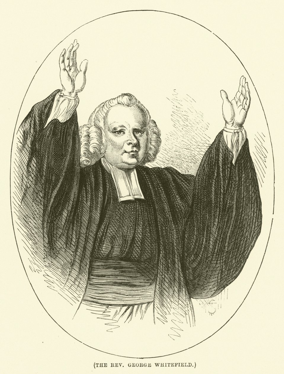 El reverendo George Whitefield (grabado) de English School