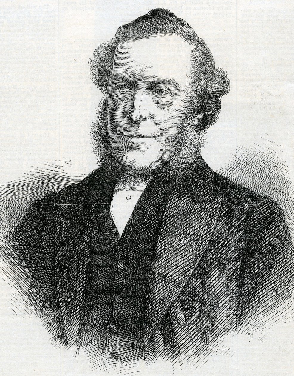 El reverendo John Bedford, presidente de la conferencia metodista wesleyana, 1867 de English School