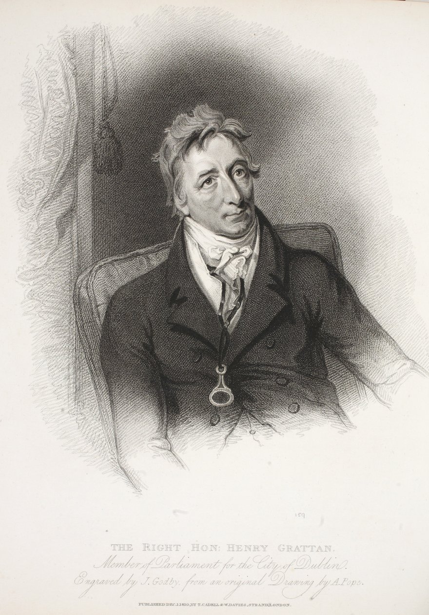 El Muy Honorable Henry Grattan, 1810 de English School