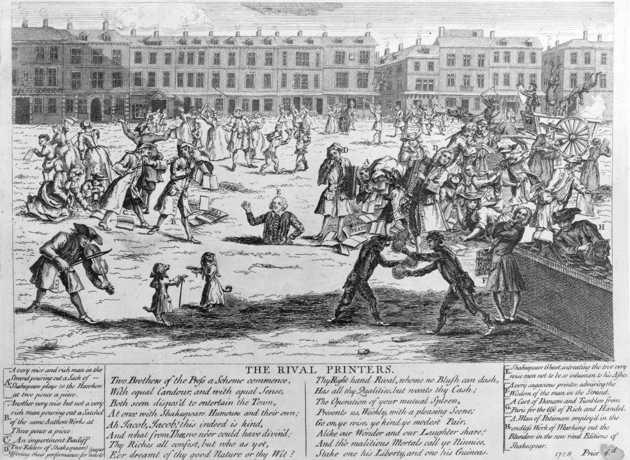 Los Impresores Rivales, 1734 de English School
