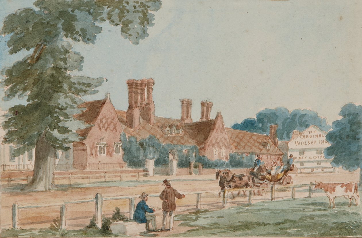 The Royal Mews, c.1865 (acuarela sobre papel) de English School
