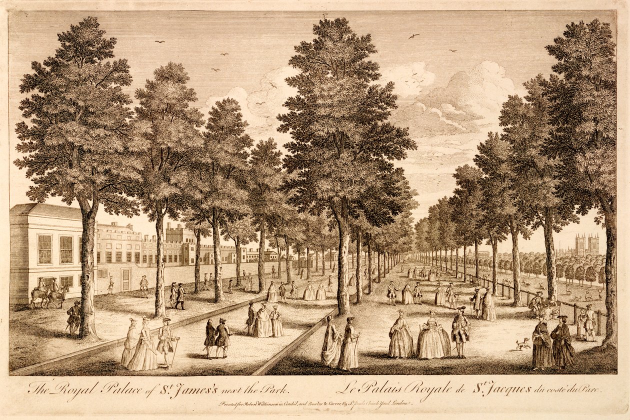 El Palacio Real de St. James junto al parque de English School