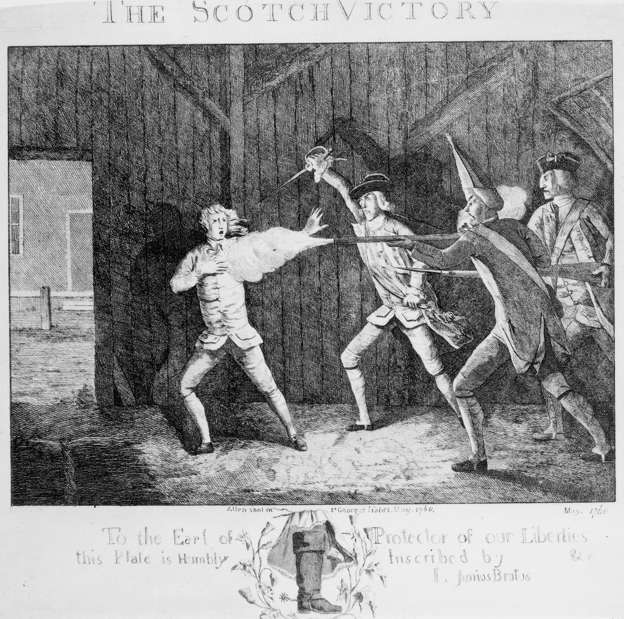La Victoria Escocesa, 1768 de English School
