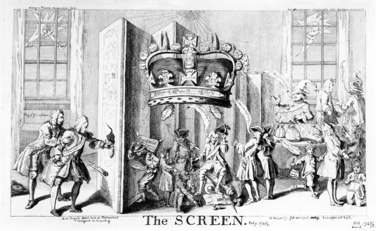 La pantalla, 1742 de English School