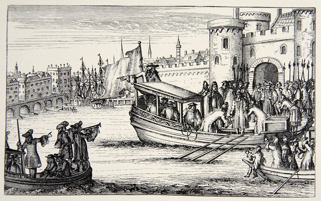 Los Siete Obispos regresando de la Torre, 1688 de English School