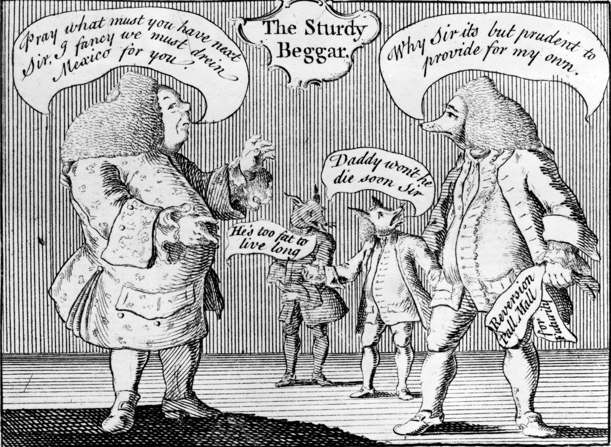 El Mendigo Robusto, 1758 de English School