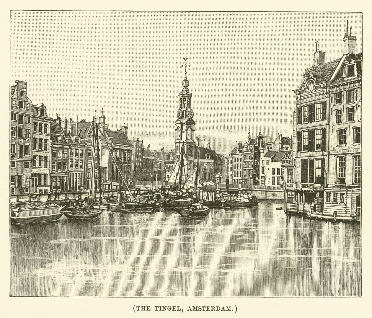 El Tingel, Amsterdam (grabado) de English School