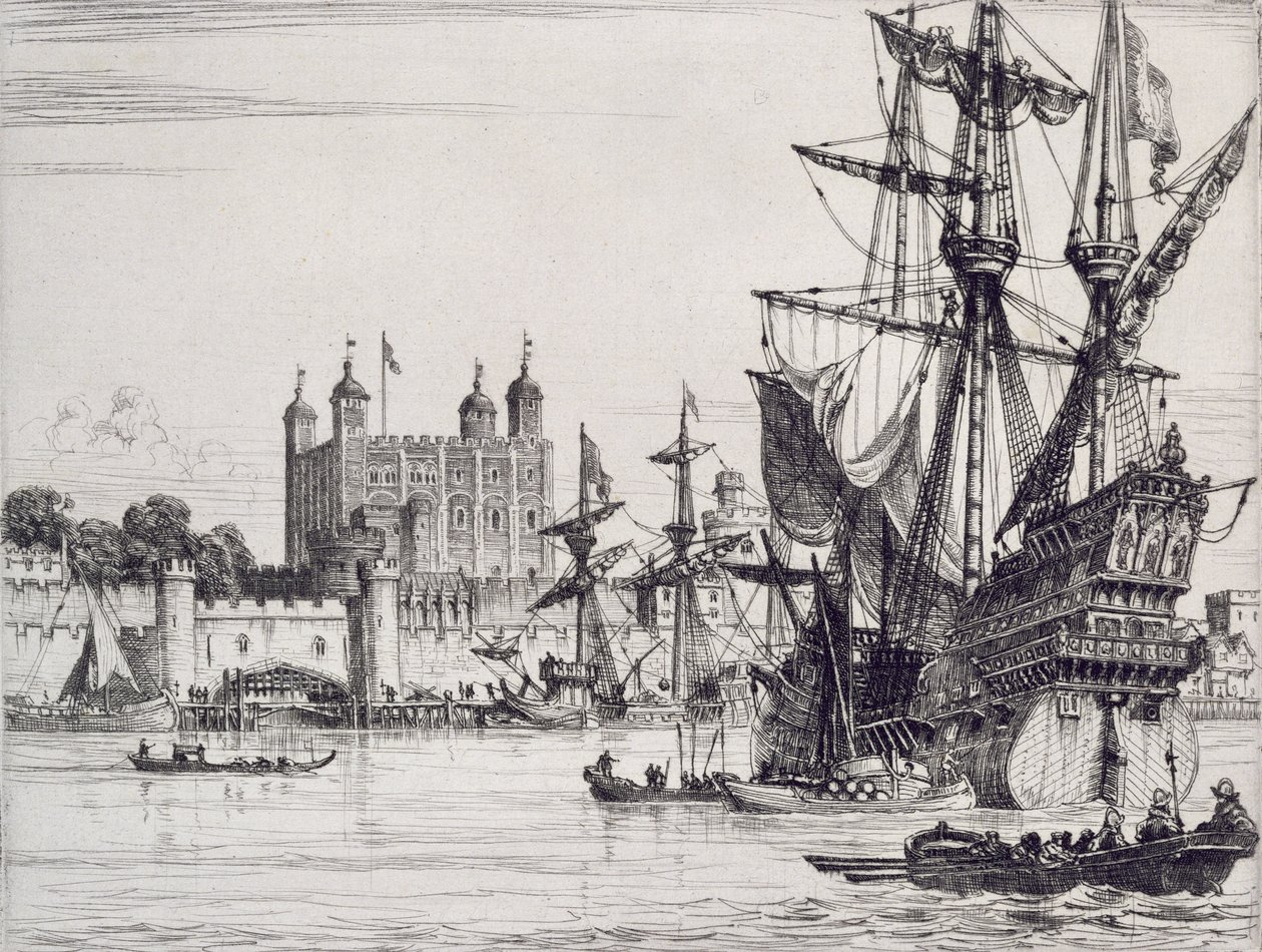 La Torre de Londres en la Edad Media de English School
