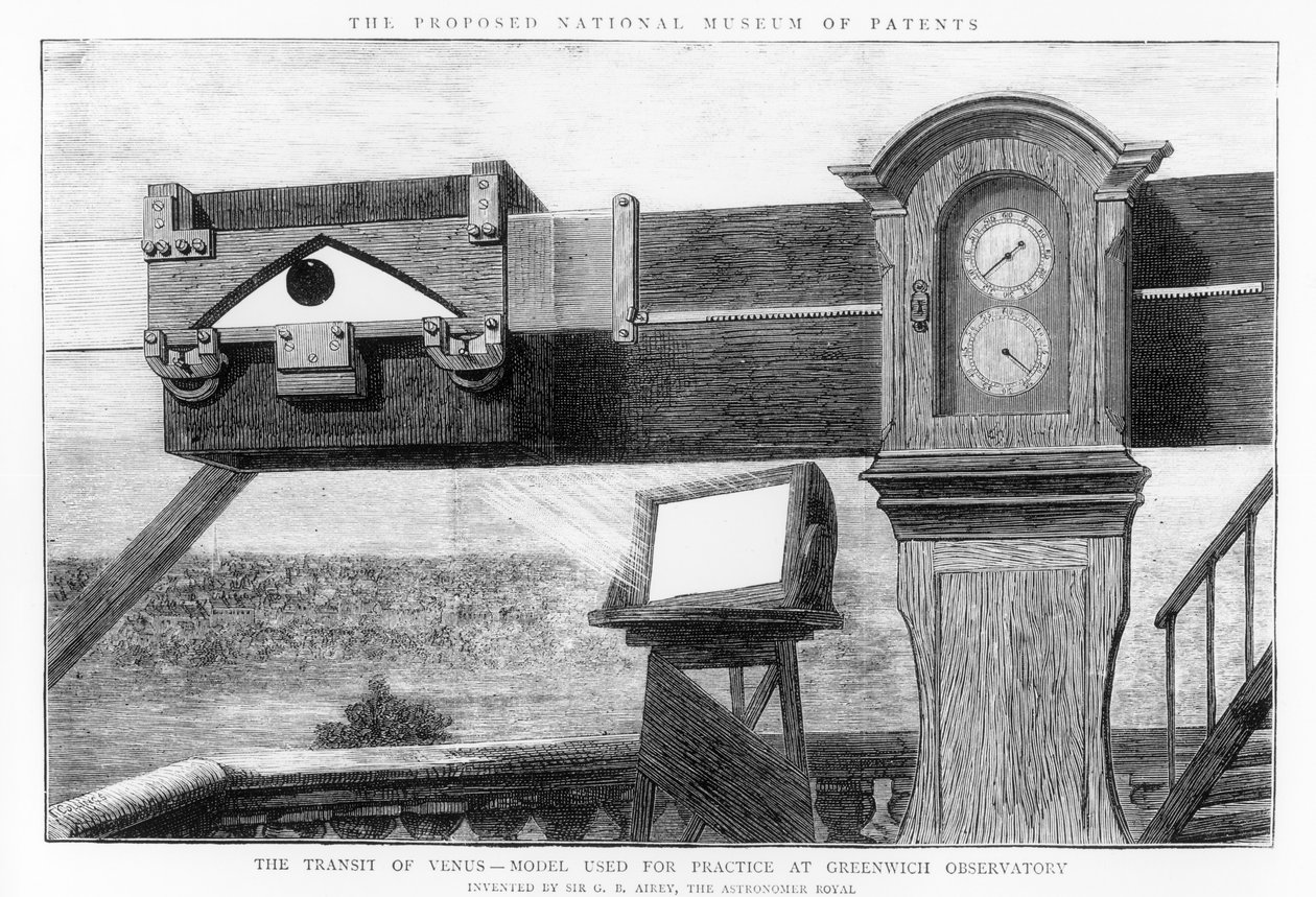 El tránsito de Venus, el modelo utilizado para la práctica en el Observatorio de Greenwich de English School